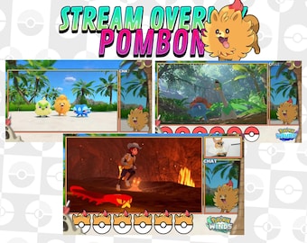 Pombon Twitch Stream Overlay | Pokemon Winds and Waves Gen 10 Starter