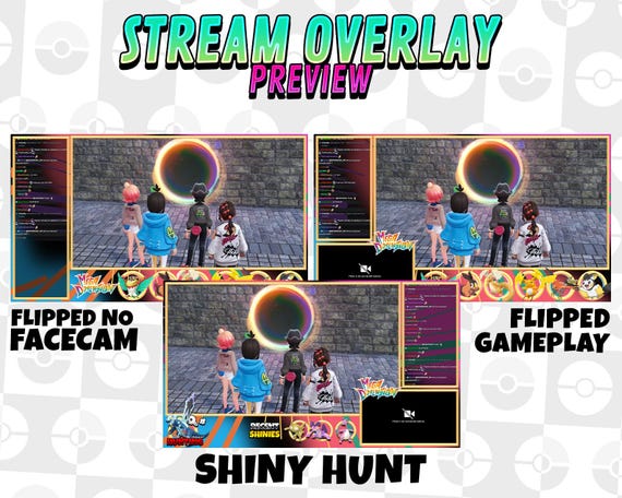 Pokémon Legends Z-A Stream Overlay | MEGA Dimensions Twitch