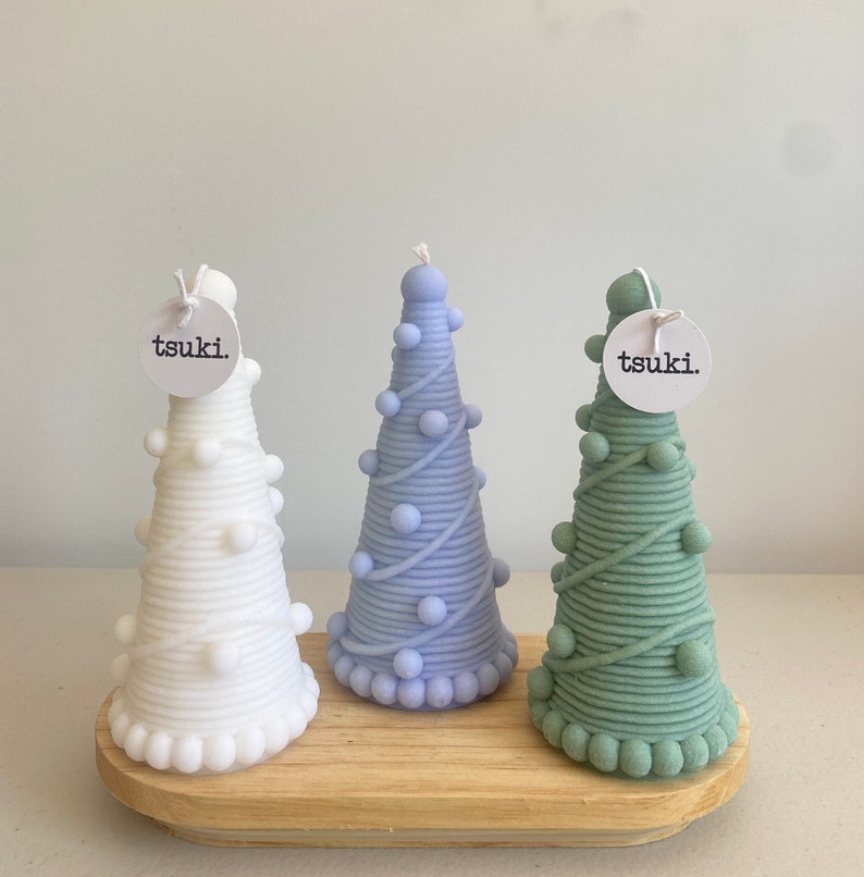 Bauble Christmas Tree Candle Etsy