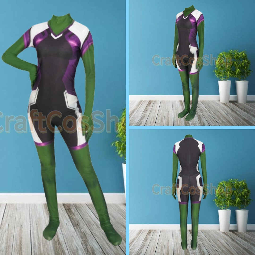 Movie Cosplay She Hulk Costume Bodysuit Cosplay Hulk Etsy Il 1080xN.5523019813 Rk19