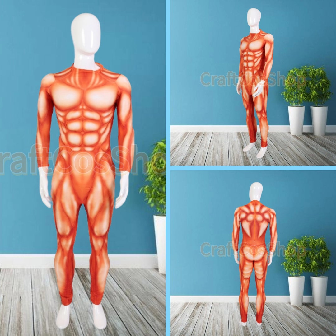 Muscle Suit Costume Bodysuit Muscle Cosplay Costume for Men Etsy