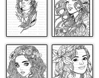 Flower Girl 15 Coloring Page