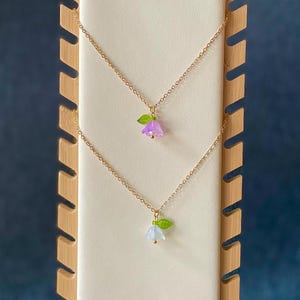 Flower pendant necklace, stainless steel necklace, rose necklace, boho necklace, beauty and the beast necklace, Christmas gift, gift for her