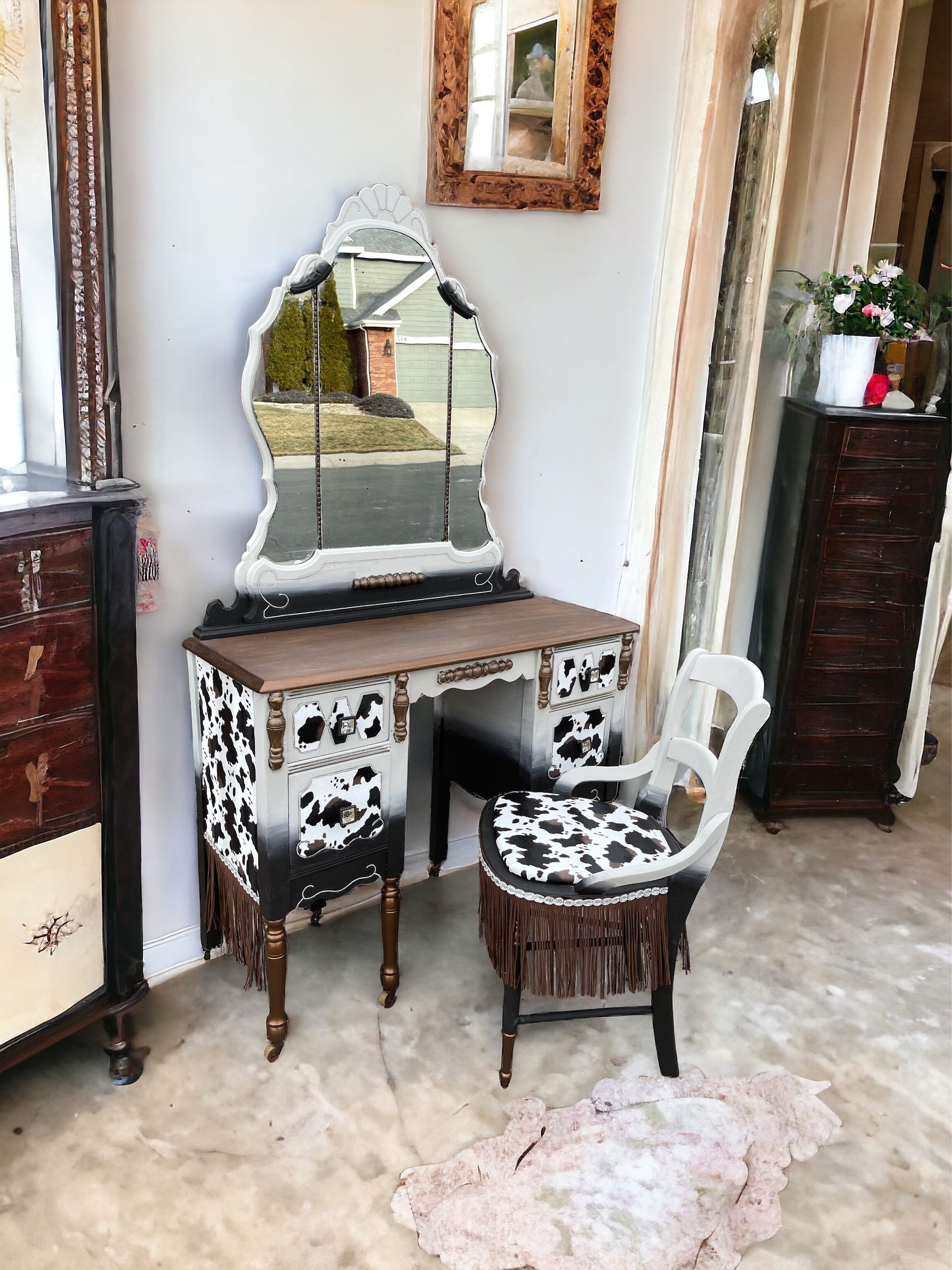 Western makeup vanity discount