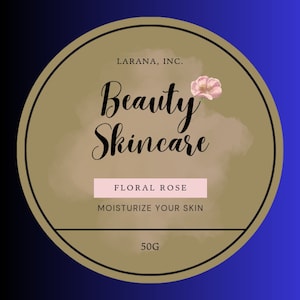 Beauty skincare label, skincare label, cosmetic label