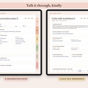 Diario di coppia stampabile, quaderno di esercizi per la relazione, 120 spunti di conversazione, idee per serate romantiche, check-in settimanale immagine 6