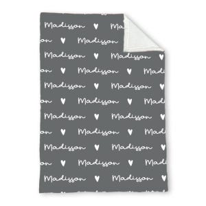Personalized Custom Blanket, Name Blanket Full Size, Custom Blanket With Name Thick, Name Baby Blanket Fleece, Monogram Blanket Toddler