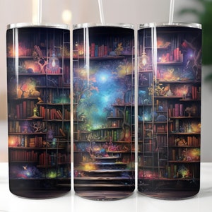 Reading Paradise 20oz Tumbler PNG Colorful Books PNG Fun Book Tumbler PNG Book Fanatic Tumbler Book Lover Tumbler Book Tumbler Librarian