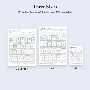 Savings Challenge Printable Bundle, 35 Color In Money Trackers, Mini Challenges, A6 Letter A4 image 8