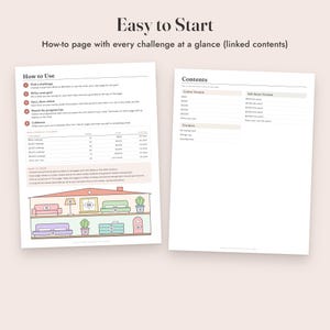 Savings Challenge Printable, Dream Home Color In Tracker, 500 to 10000, Letter A4 image 8