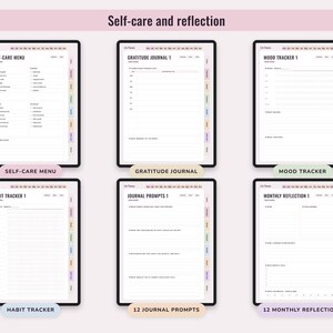 Printable Life Planner, Undated US Letter and Digital PDF, Goals, Budget, Health, Home Pages image 8