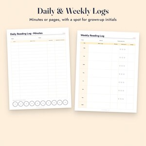 Reading Log for Kids Printable, Book Report Template, Bingo Challenge, 100 Book Tracker image 4
