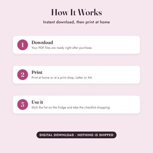 PCOS Food List Printable, PCOS Diet Grocery List, Meal Planner, Habit Tracker, Letter A4 Bild 10