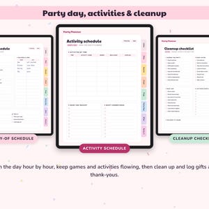 Party Planner Printable, Birthday Checklist, Guest List RSVP Tracker, Celebration Budget, Event Organizer Digital image 7