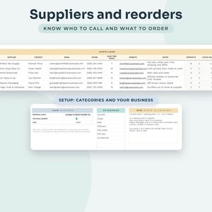 Inventory Tracker Google Sheets, Stock Management Spreadsheet with Reorder Alerts, Small Business Sales Log image 5