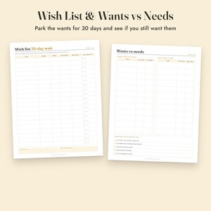No Spend Challenge Printable, 30 Day, 52 Week, Monthly Color In Tracker, Letter A4 image 7
