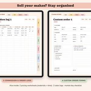 Crochet Planner Printable, Knitting Project Tracker, Yarn Stash Inventory, Row Counter, Pattern Log, Digital image 6