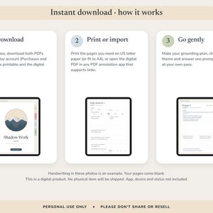 Schattenarbeit-Tagebuch zum Ausdrucken, 120 geführte Anregungen, Arbeitsbuch für das Innere Kind, undatiertes digitales Selbstfindungsbuch Bild 10