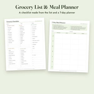 High Fiber Food List Printable With Grams, Grocery List, Fiber Tracker, Letter A4 image 7