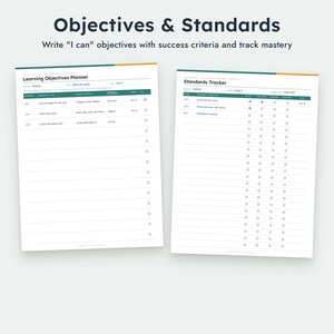 Invulbaar lesplansjabloon (PDF), dag- en weekplanningen, printbare docentenplanner, A4-formaat. afbeelding 7