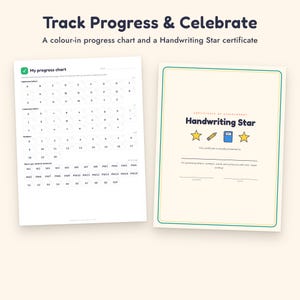 Handwriting Practice Workbook, Letter Tracing A-Z, Numbers 0-20, Preschool Kindergarten Printable image 8