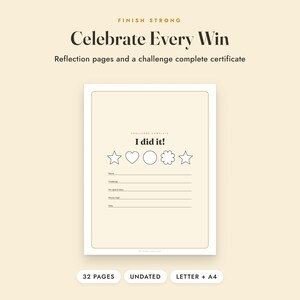 No Spend Challenge Printable, 30 Day, 52 Week, Monthly Color In Tracker, Letter A4 image 10