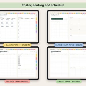 Teacher Planner 2026 2027, Dated Digital Lesson Plans, Gradebook, Seating Chart, Attendance image 4