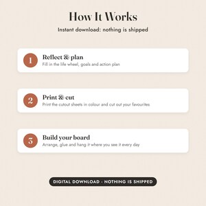 Vision Board Kit Printable, 330 Words and Affirmations, Goal Setting Worksheets image 10