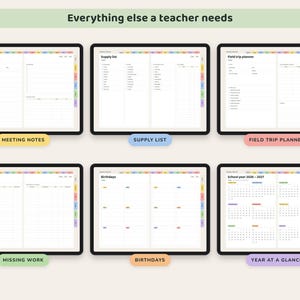 Teacher Planner 2026 2027, Dated Digital Lesson Plans, Gradebook, Seating Chart, Attendance image 8