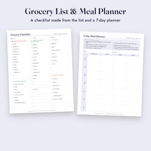 Kidney Diet Food List Printable, CKD Low Potassium Foods, Grocery List, Letter A4 image 7