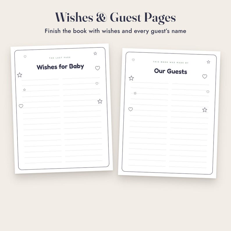 Baby Shower Coloring Book, ABC Guest Activity, Alphabet Coloring Pages, Keepsake Printable image 9