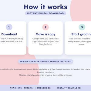 Teacher Gradebook Google Sheets, Grade Tracker, Weighted Average Calculator, Attendance Template, Student Progress Report image 8