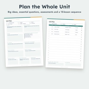 Invulbaar lesplansjabloon (PDF), dag- en weekplanningen, printbare docentenplanner, A4-formaat. afbeelding 6