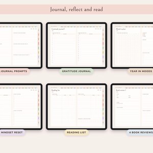 That Girl Planner Digital, Undated Daily Routine, Self Care Journal, Habit Tracker, Glow Up image 7