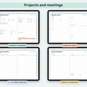 Time Blocking Planner Digital, Undated Productivity Journal, Hourly Schedule, Priority Matrix, Focus Session Log image 7