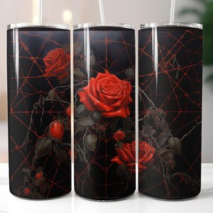 3D Rose 20 oz Tumbler wrap design Sublimation Design Png for Sublimation Digital File Tumbler Designs Sublimation Designs Digital