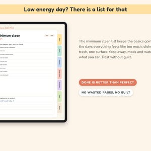 ADHD Cleaning Planner Printable and Digital, 15 Minute Home Reset Checklist, Declutter Challenge image 2