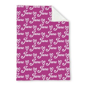Personalized Custom Blanket, Baby Girl Blanket, Name Blanket, Girl Blanket Gift, Baby Blanket, Kids Blanket, Personalized Gift, Custom Gift