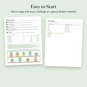 Savings Challenge Printable, Plant Shop Color In Tracker, 500 to 10000, Letter A4 image 8