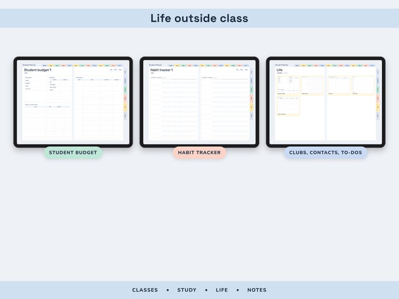 Academic Planner 2026 2027, Hyperlinked Digital Student Agenda with Assignment Tracker and GPA Calculator image 7