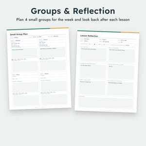 Invulbaar lesplansjabloon (PDF), dag- en weekplanningen, printbare docentenplanner, A4-formaat. afbeelding 8
