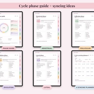 Cycle Tracker Journal Printable, Period Log, Menstrual Calendar, PMS Symptom Mood Planner, Undated Digital image 4