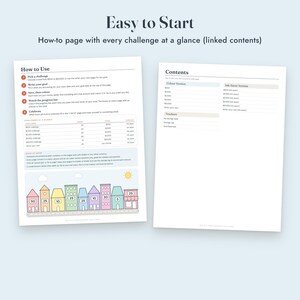 Savings Challenge Printable, Build a Town Color In Tracker, 500 to 10000, Letter A4 image 8