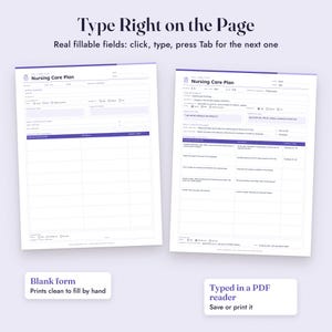 Nursing Care Plan Template, Fillable Student Care Plan, Concept Map, Nursing Diagnosis, SMART Goals Bild 4