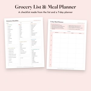 Low Sodium Food List Printable, Heart Healthy Grocery List, Sodium Tracker, Letter A4 image 7