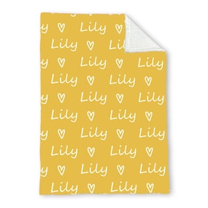 Personalisierte benutzerdefinierte Decke, Baby-Mädchen-Decke, Namensdecke, Mädchen-Decke, Baby-Decke, Kinderdecke, personalisiertes Geschenk, individuelles Geschenk