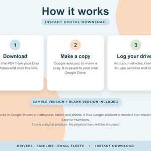 Car Maintenance Log Google Sheets, Fuel Economy Tracker, Vehicle Service Schedule, Auto Expenses image 8