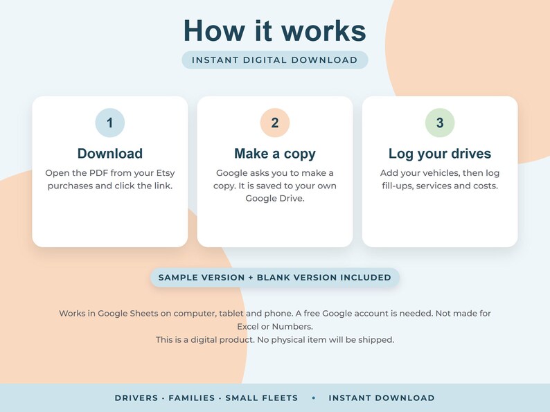 Car Maintenance Log Google Sheets, Fuel Economy Tracker, Vehicle Service Schedule, Auto Expenses image 8