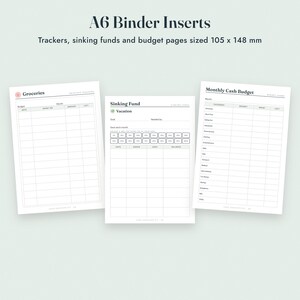 Cash Envelope Printable Kit, Fold and Glue Envelopes, A6 Budget Binder Inserts, Sinking Funds image 9