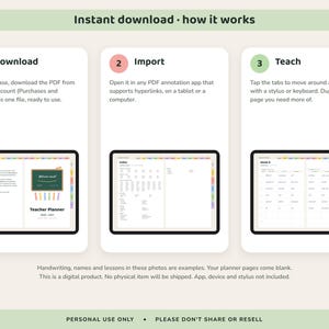 Teacher Planner 2026 2027, Dated Digital Lesson Plans, Gradebook, Seating Chart, Attendance image 10